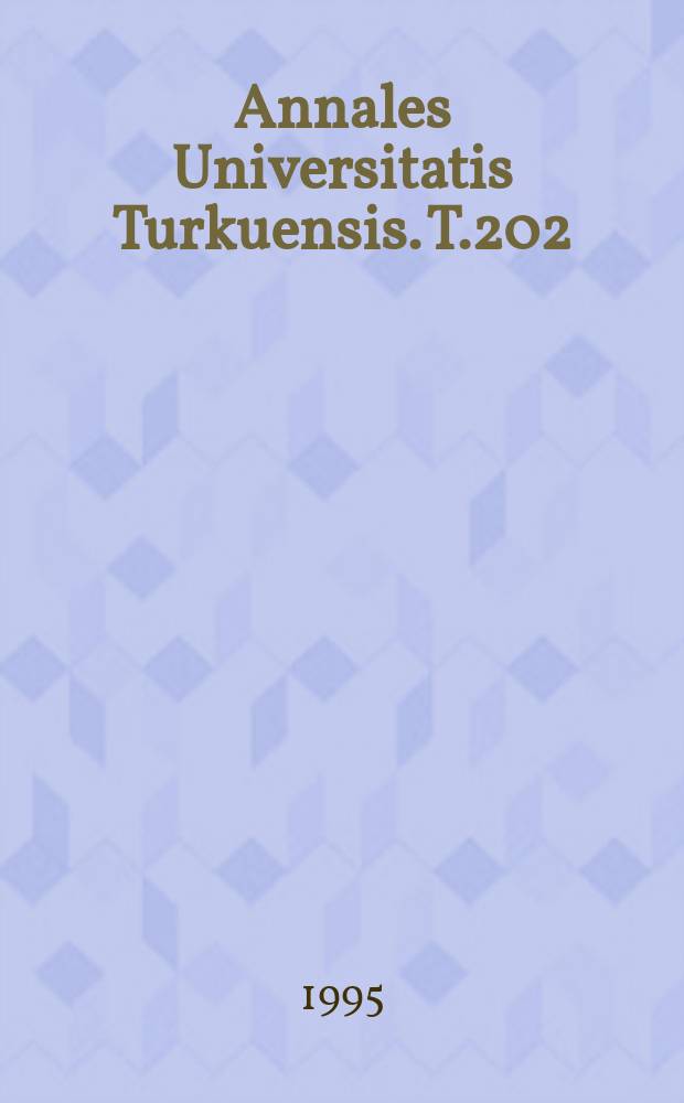 Annales Universitatis Turkuensis. T.202 : Linkage disequilibrium in Salla ...