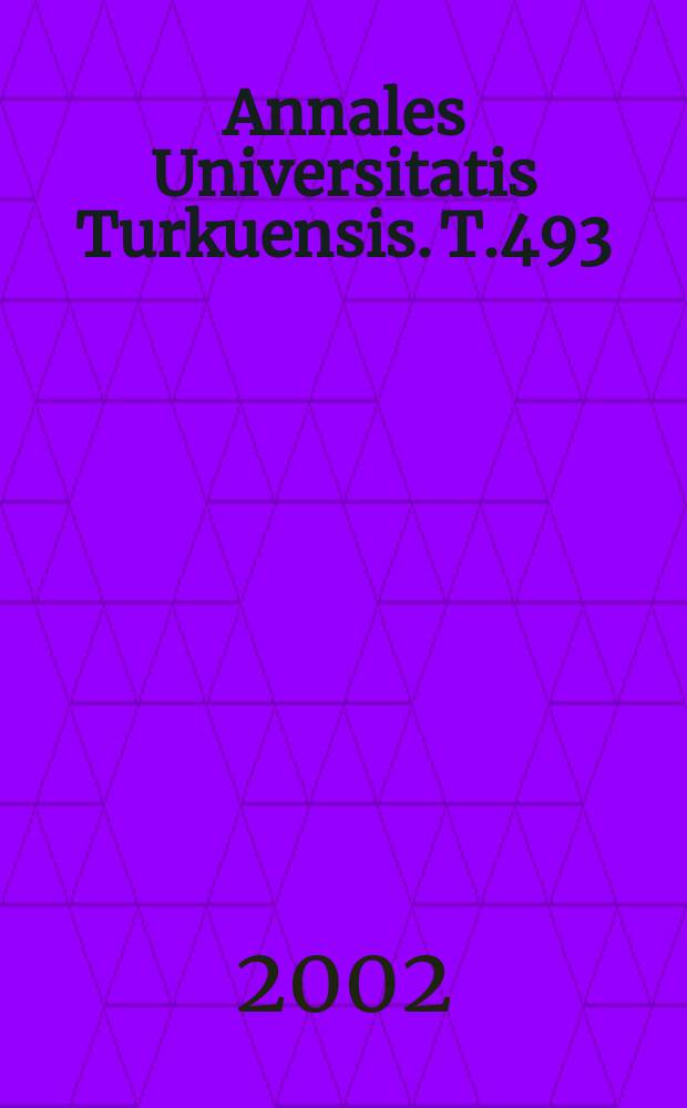 Annales Universitatis Turkuensis. T.493 : ¹¹C - hydroxyephedrine positron ...