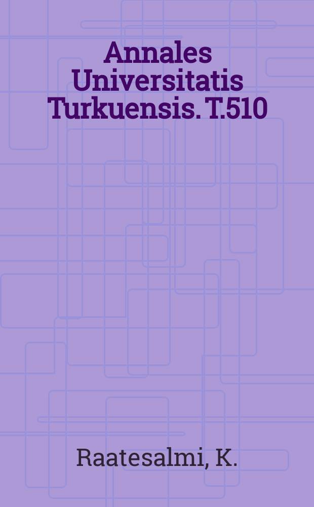 Annales Universitatis Turkuensis. T.510 : Alcohol sensitivity and stress ...