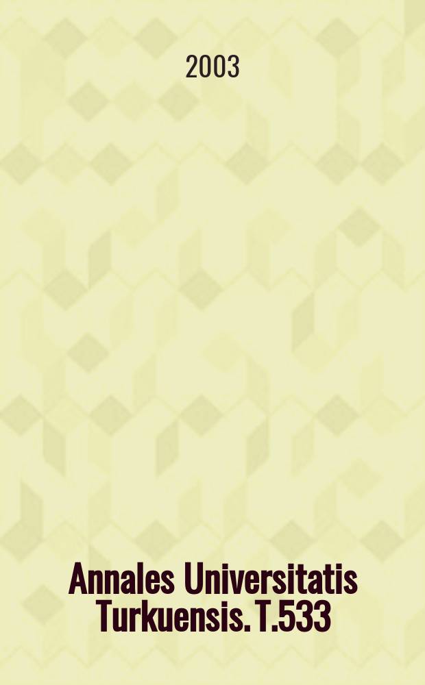 Annales Universitatis Turkuensis. T.533 : A three amino acid deletion variant ...