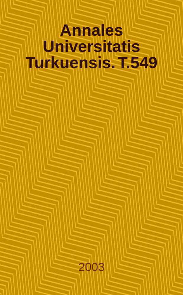 Annales Universitatis Turkuensis. T.549 : Skeletal muscle metabolism and ...