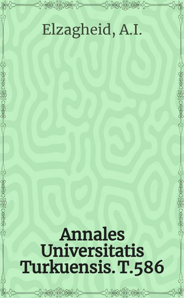Annales Universitatis Turkuensis. T.586 : Application of E - cadherin ...