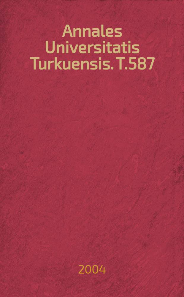Annales Universitatis Turkuensis. T.587 : Role of dopamine receptors ...
