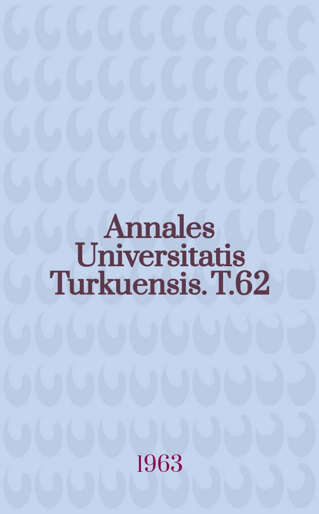 Annales Universitatis Turkuensis. T.62 : On sequences of functions over an arbitrary domain