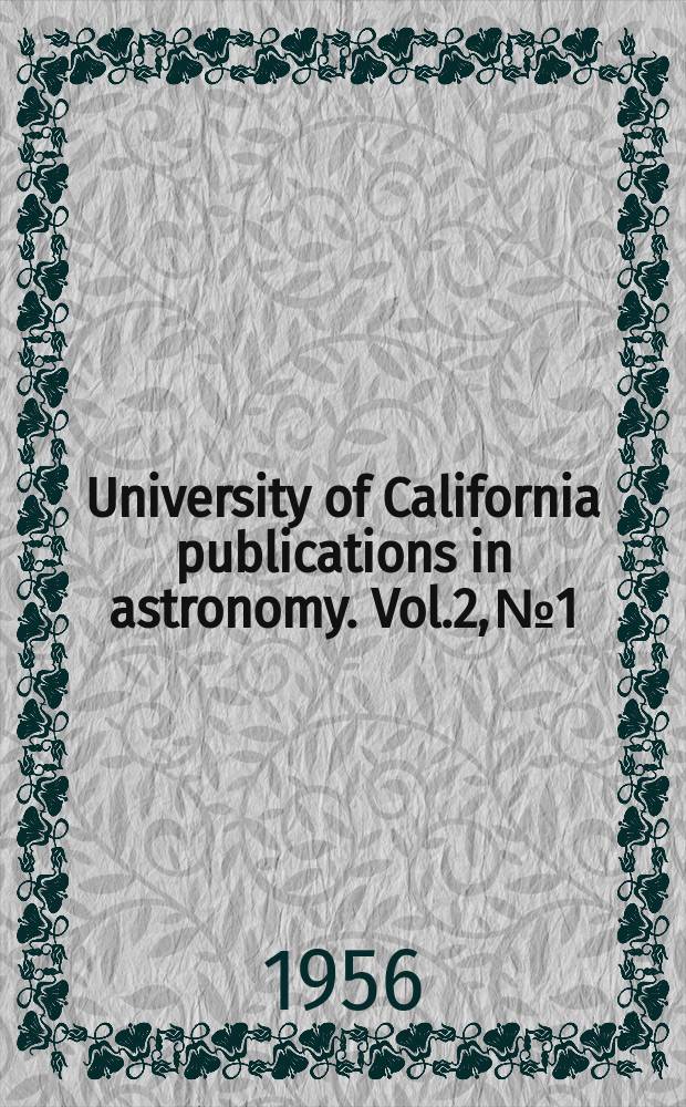 University of California publications in astronomy. Vol.2, №1 : A classificational catalog of the meteoritic falls of the world