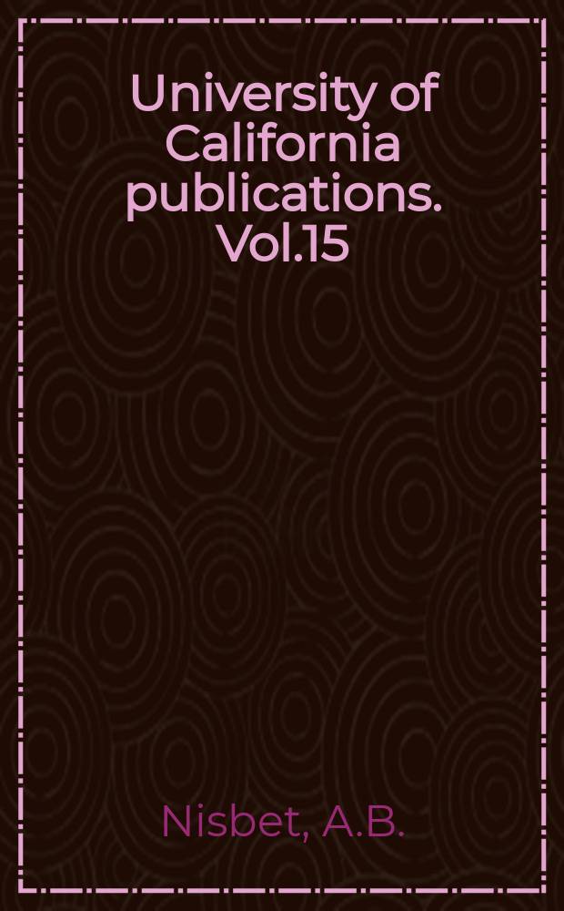 University of California publications. Vol.15 : British comment on the United States