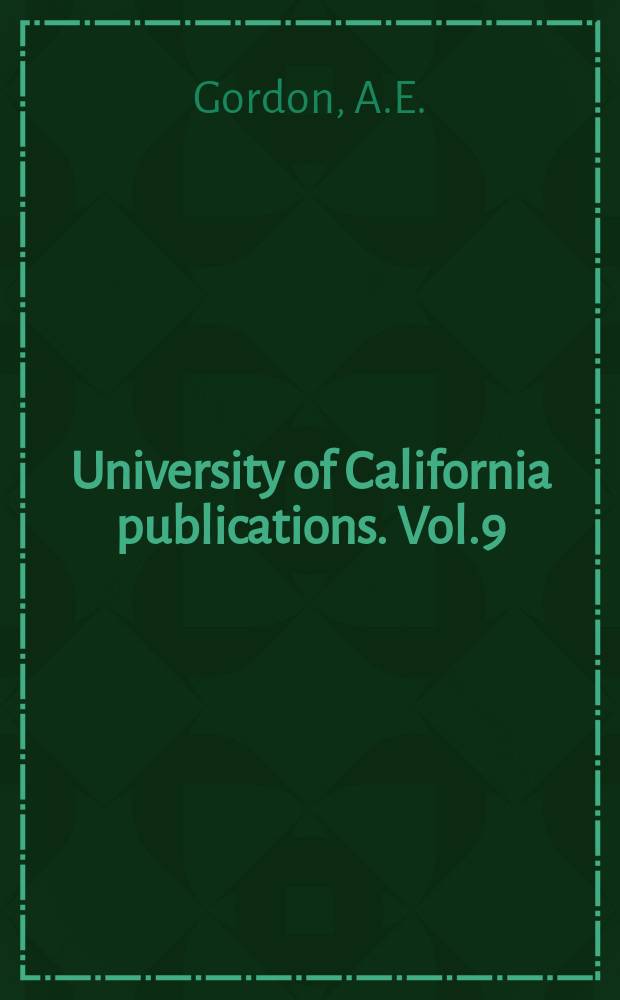 University of California publications. Vol.9 : The letter names of the Latin alphabet