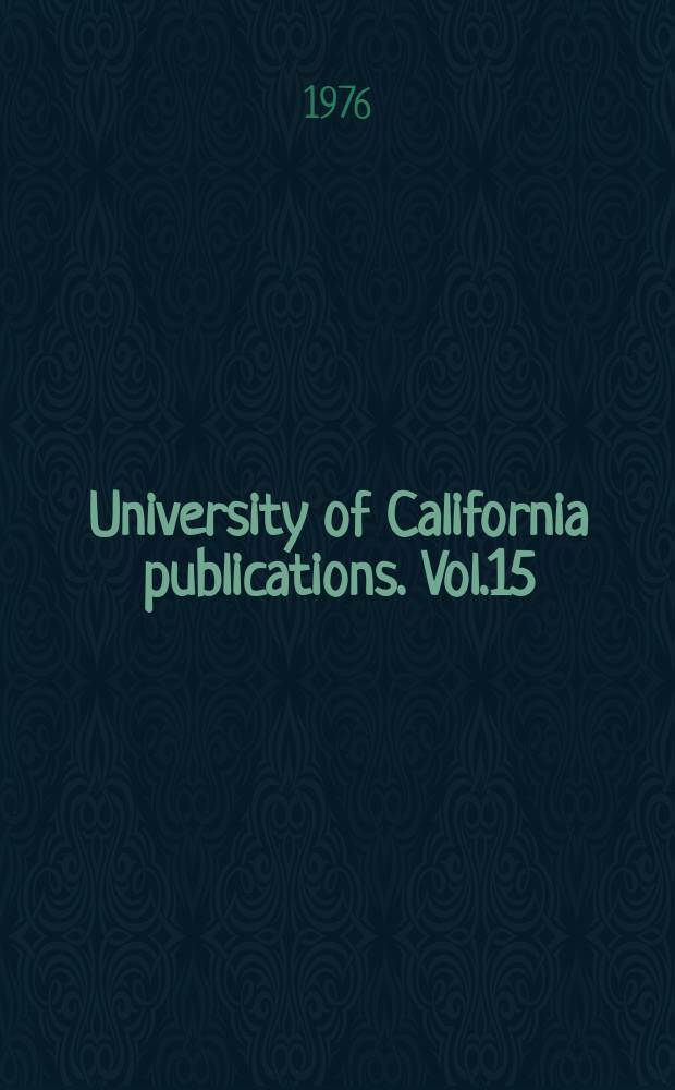 University of California publications. Vol.15 : In praise of Constantine