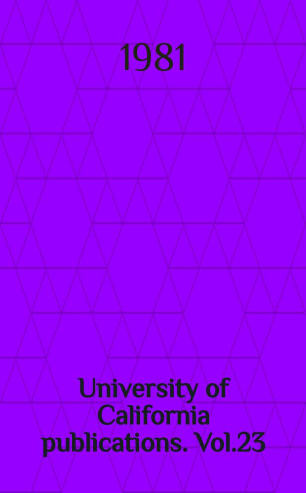 University of California publications. Vol.23 : Orion