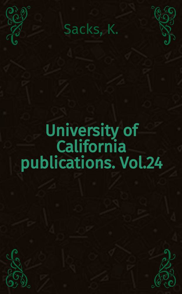University of California publications. Vol.24 : Polybius on the writing of history