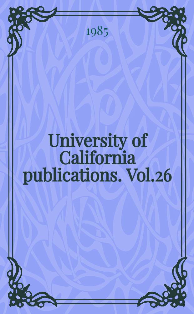 University of California publications. Vol.26 : Phoenician bronze and silver bowls ...