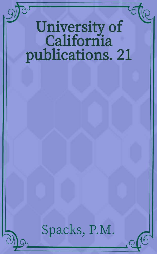 University of California publications. 21 : The varied god