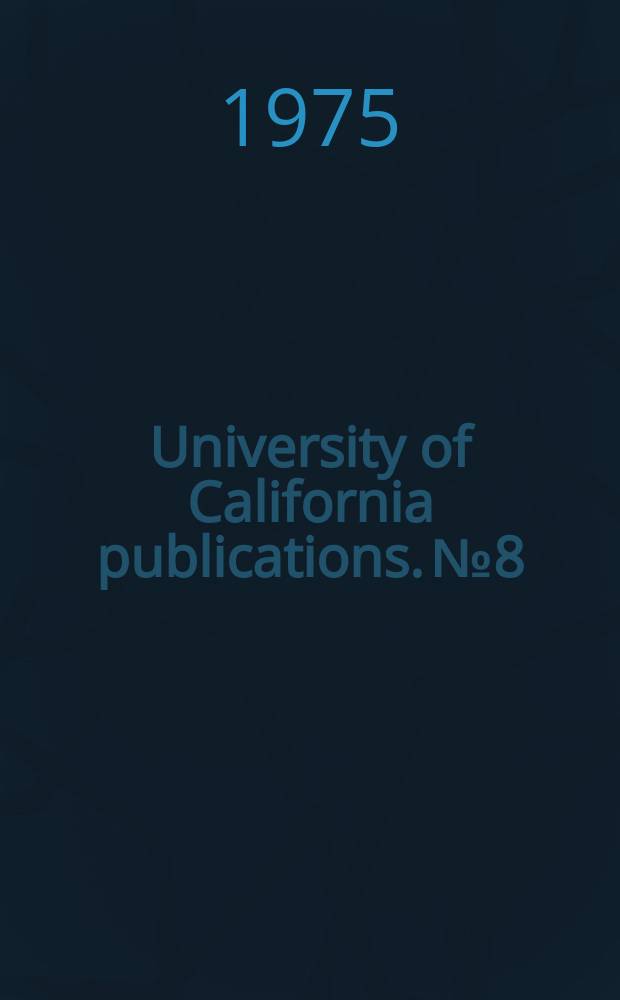 University of California publications. №8 : The Georgian poetic