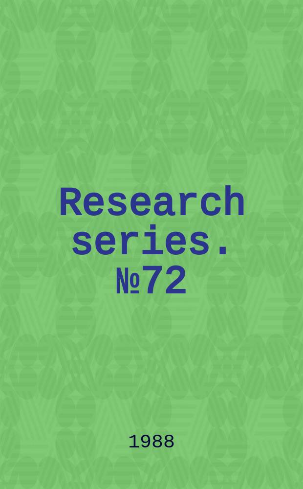 Research series. №72 : The politics of debt ...