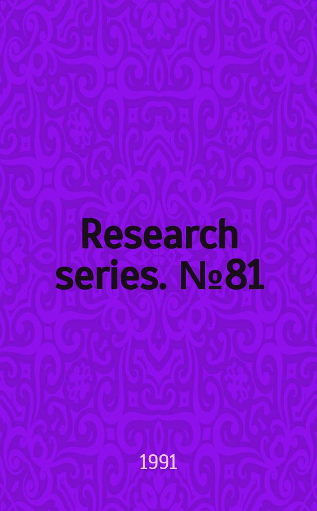 Research series. №81 : Contemporary Catalonia in Spain and Europe