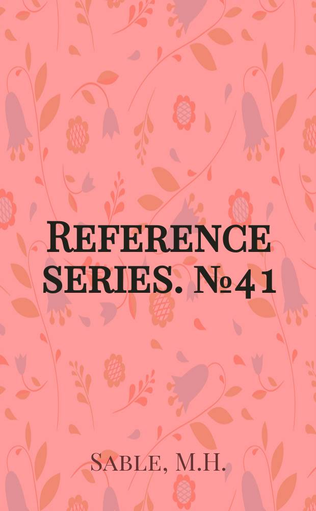 Reference series. №4[1] : A guide to Latin American studies