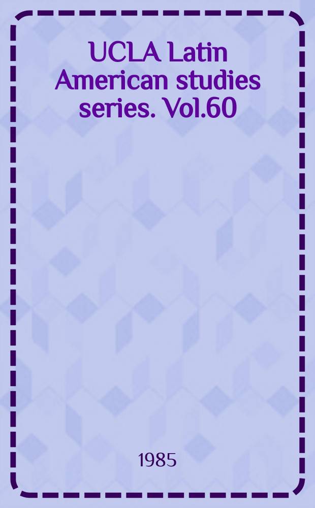 UCLA Latin American studies series. Vol.60 : Folk literature of the Chorote Indians