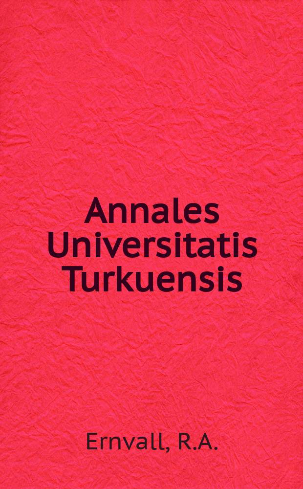 Annales Universitatis Turkuensis : A generalisation of Herbrand's theorem