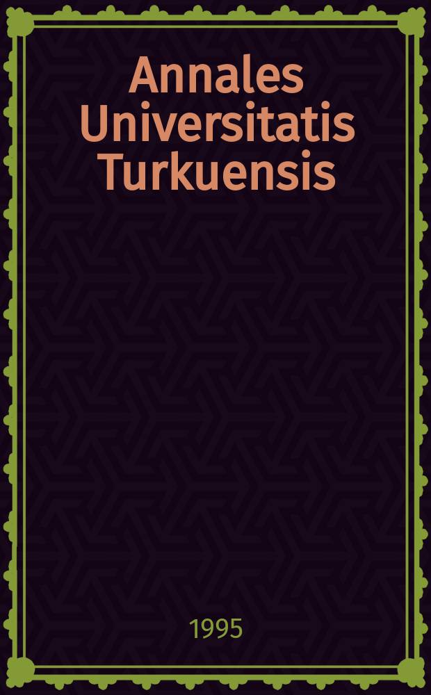 Annales Universitatis Turkuensis : Carbohydrate catabolism ...
