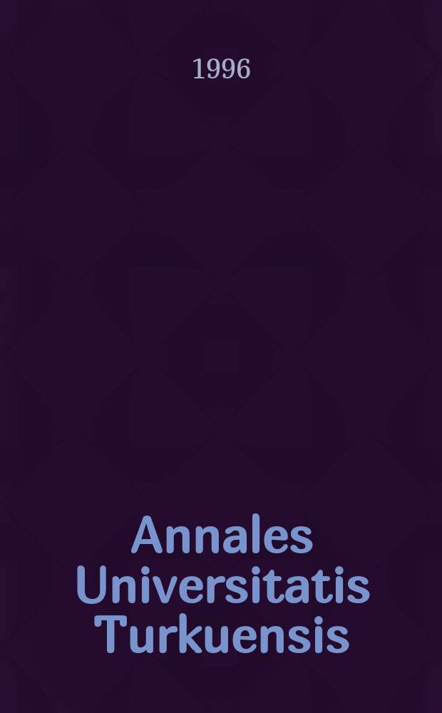 Annales Universitatis Turkuensis : On theory of spin - popularized scanning ...