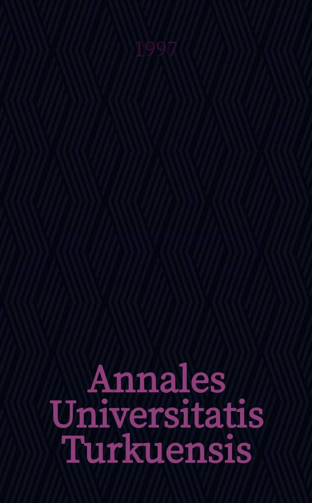 Annales Universitatis Turkuensis : Resonant photoemission studies of 3d transition ...