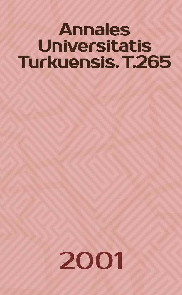 Annales Universitatis Turkuensis. T.265 : Estimation methods for sky ...