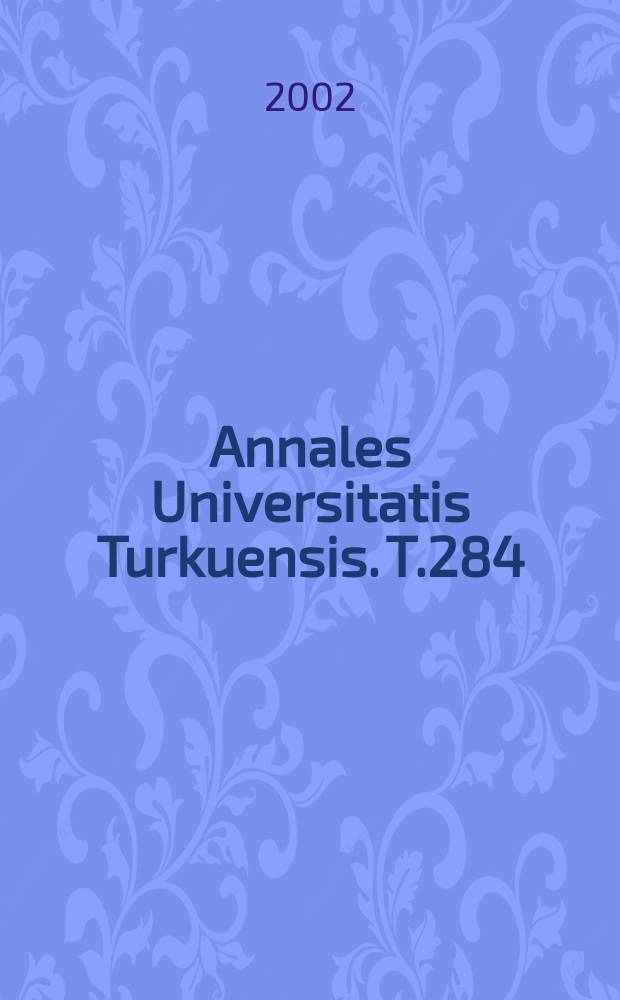 Annales Universitatis Turkuensis. T.284 : Electroluminescence in Si/SiO₂
