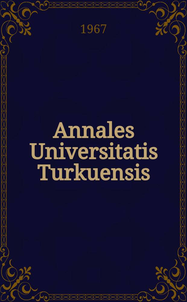 Annales Universitatis Turkuensis : On metric diophantine approximation