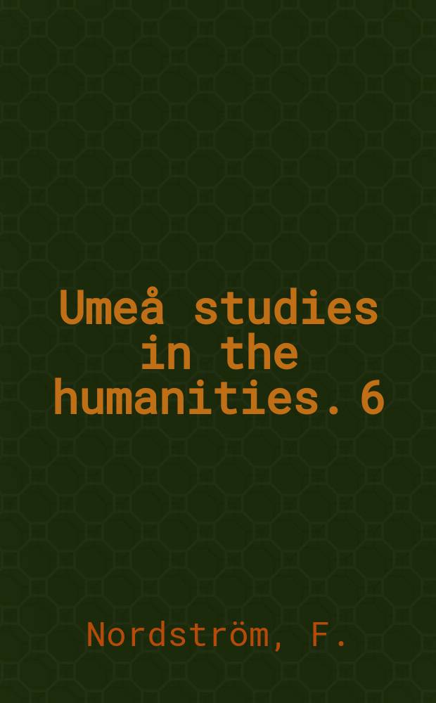 Umeå studies in the humanities. 6 : Mediaeval baptismal fonts
