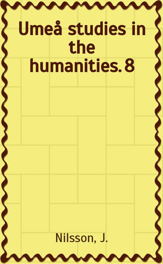 Ume&aring; studies in the humanities. 8 : Plurala ortnamn p&aring; Island