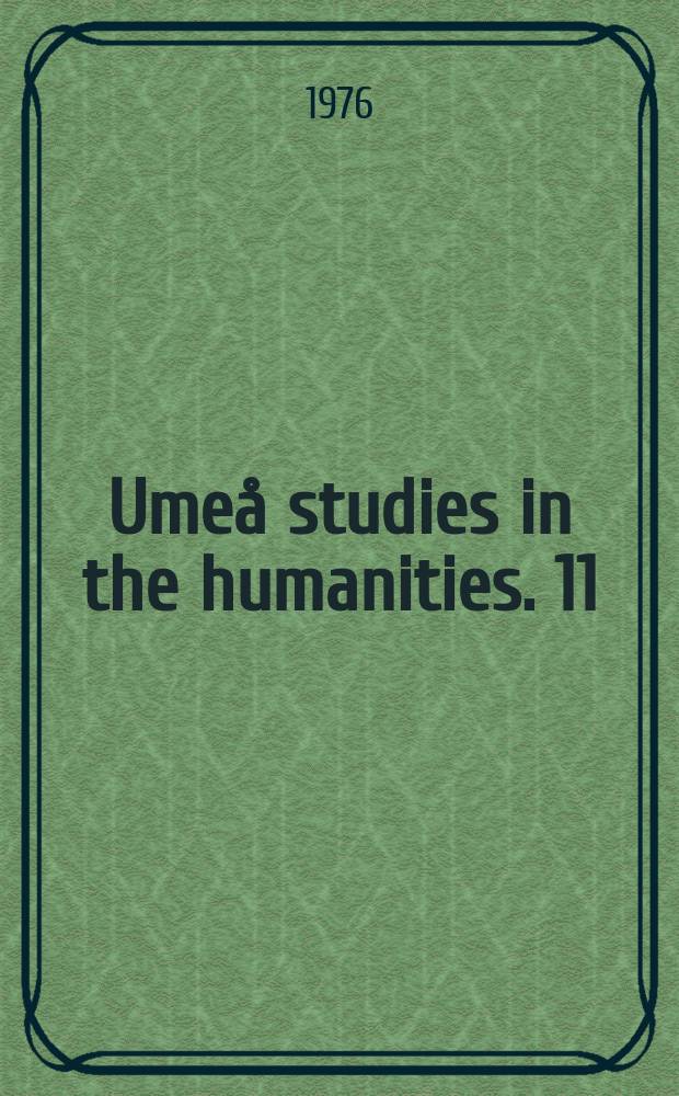 Umeå studies in the humanities. 11 : Tillnamn i den Karolinska tidens Stockholm