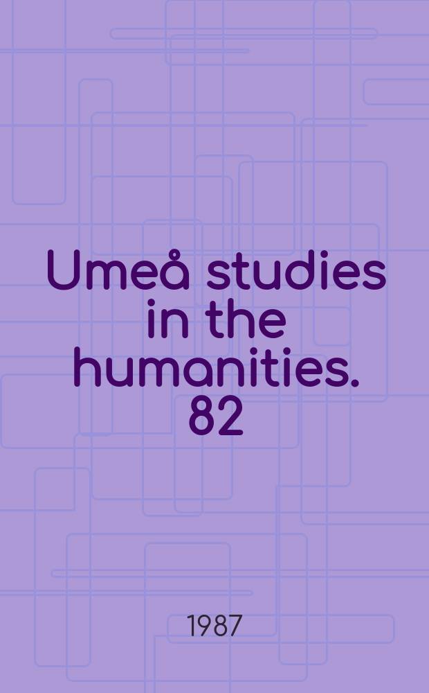 Umeå studies in the humanities. 82 : Kampen om katedern