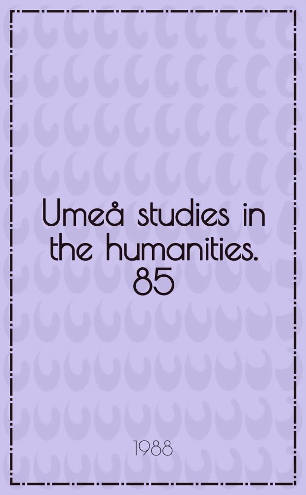 Umeå studies in the humanities. 85 : Den svenska Tysklands-hjälpen 1945-1954