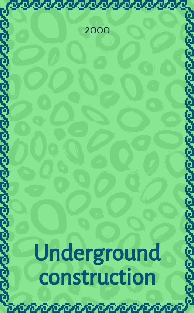 Underground construction : Water, sewer, gas & cable Serving the construction, rehabilitation and remediation professional Form. Pipeline & utilities construction. Vol.55, №4