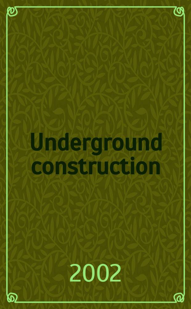 Underground construction : Water, sewer, gas & cable Serving the construction, rehabilitation and remediation professional Form. Pipeline & utilities construction. Vol.57, №7