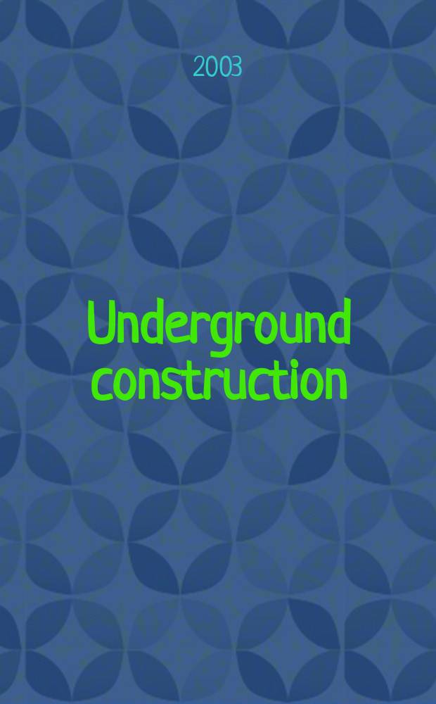 Underground construction : Water, sewer, gas & cable Serving the construction, rehabilitation and remediation professional Form. Pipeline & utilities construction. Vol.58, №3