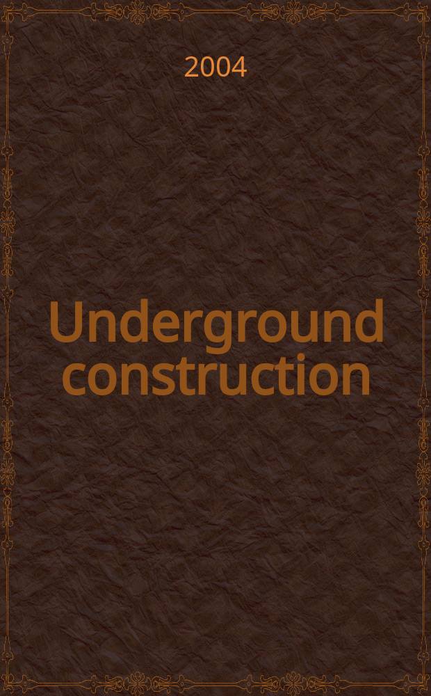 Underground construction : Water, sewer, gas & cable Serving the construction, rehabilitation and remediation professional Form. Pipeline & utilities construction. Vol.59, №2