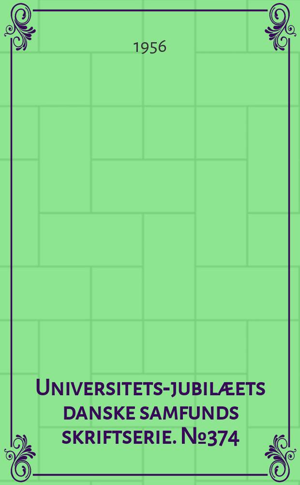 Universitets-jubilæets danske samfunds skriftserie. № 374 : Studier i sammensatte personnavne
