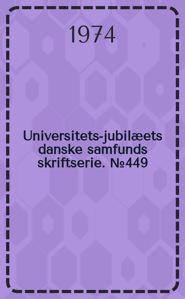 Universitets-jubilæets danske samfunds skriftserie. № 449 : Ordbog over Fjoldemålet
