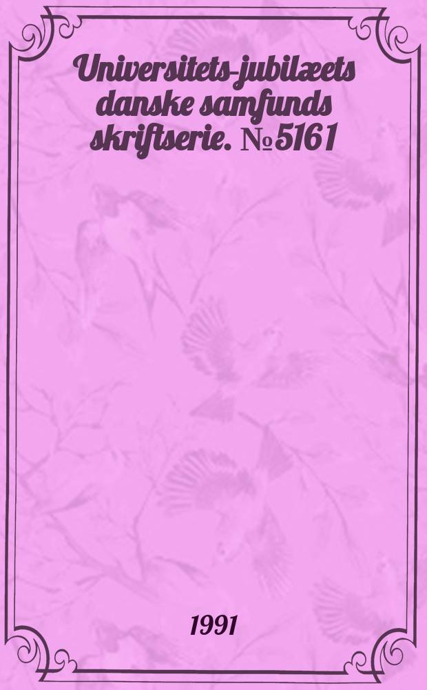 Universitets-jubilæets danske samfunds skriftserie. № 516 [1] : The Copenhagen study in urban sociolinguistics