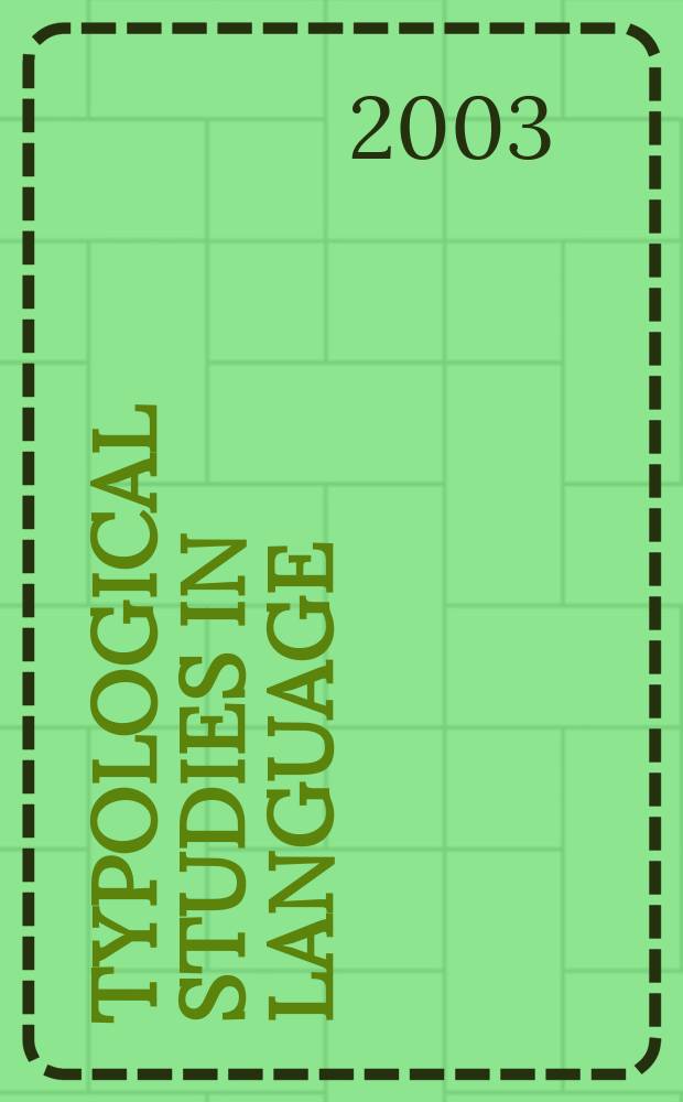 Typological studies in language : A companion ser. to the journal "Studies in language". Vol.54 : Studies in evidentiality