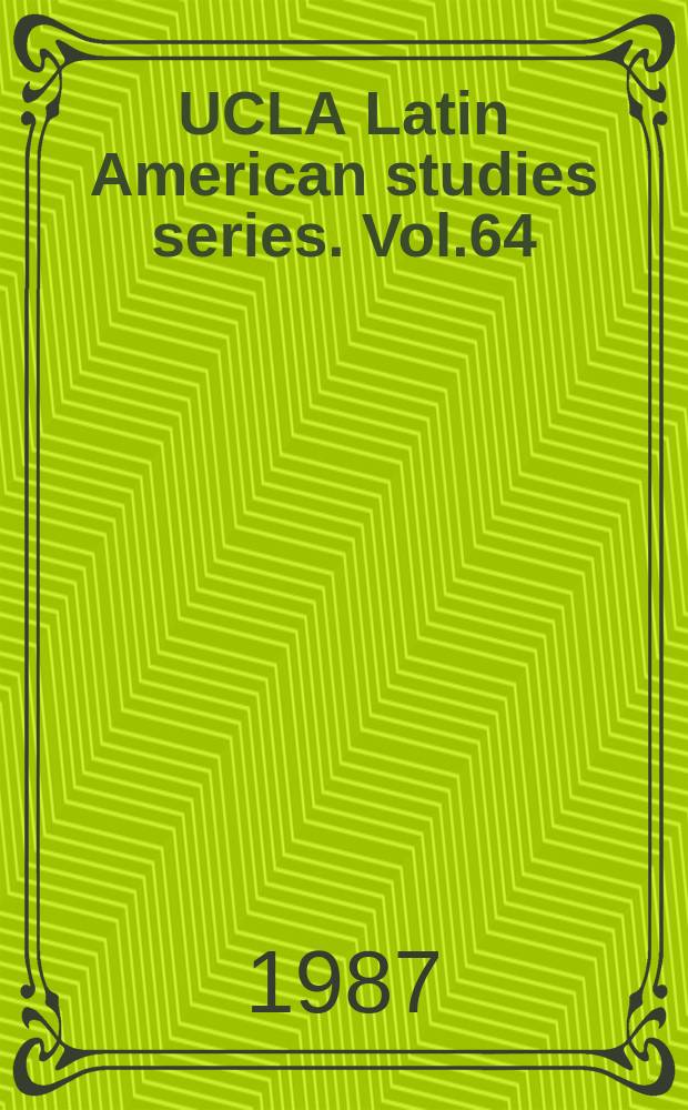UCLA Latin American studies series. Vol.64 : Folk literature of the Chamacoco Indians