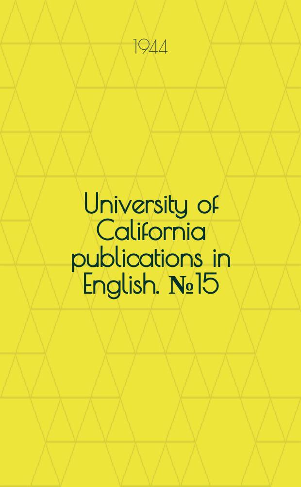 University of California publications in English. №15 : The Theory of the epic in England 1650-1800