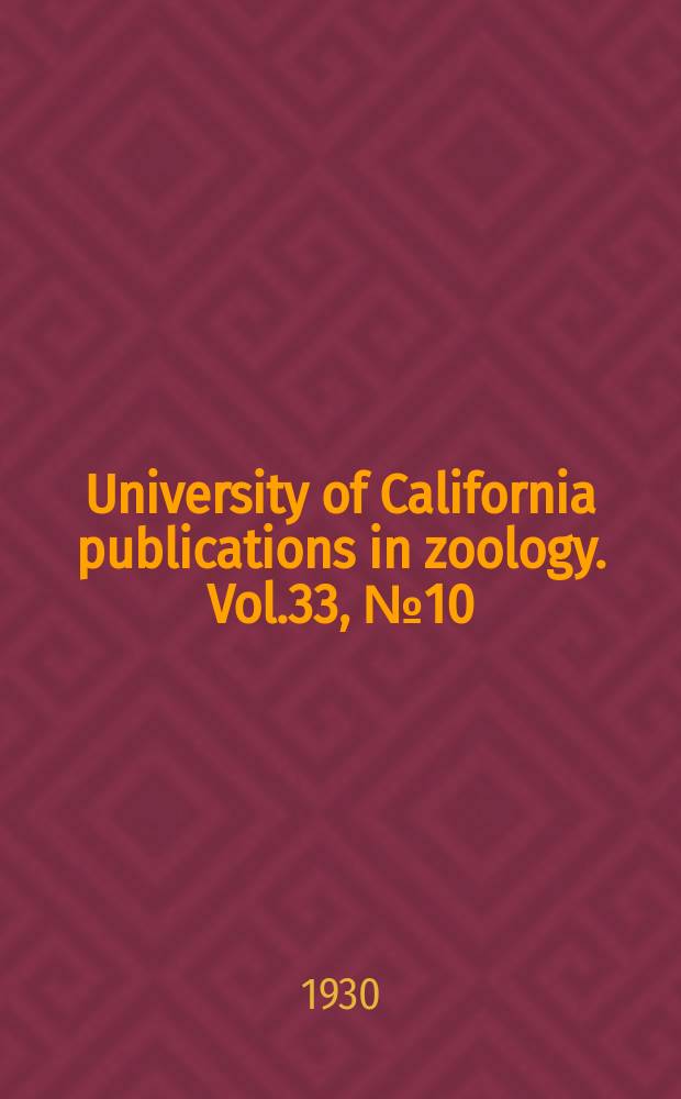 University of California publications in zoology. Vol.33, №10 : Division and conjugation in Euplotes patella Ehrenberg with special reference to the nuclear phenomena