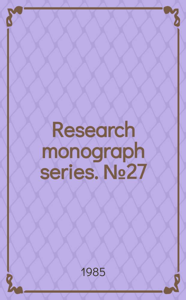 Research monograph series. №27 : Hikayat sultan Ibrahim ibn Adham