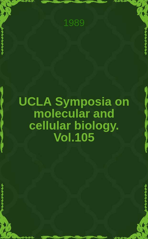 UCLA Symposia on molecular and cellular biology. Vol.105 : Molecular and cellular mechanisms of human hypersensitivity