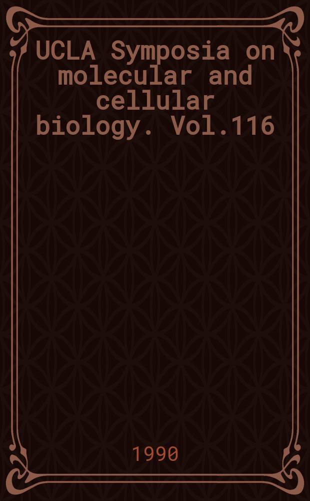 UCLA Symposia on molecular and cellular biology. Vol.116 : Transgenic models in medicine and agriculture