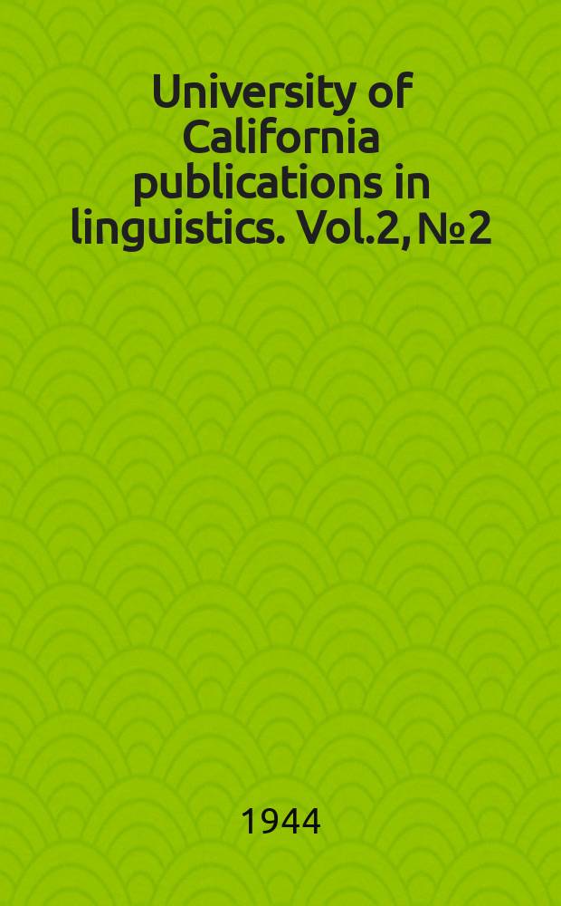 University of California publications in linguistics. Vol.2, №2 : Kota texts