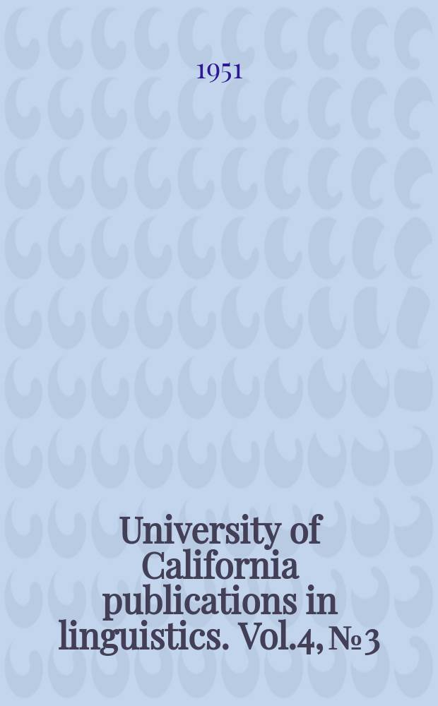 University of California publications in linguistics. Vol.4, №3 : The Hispanic siffix-(i) ego