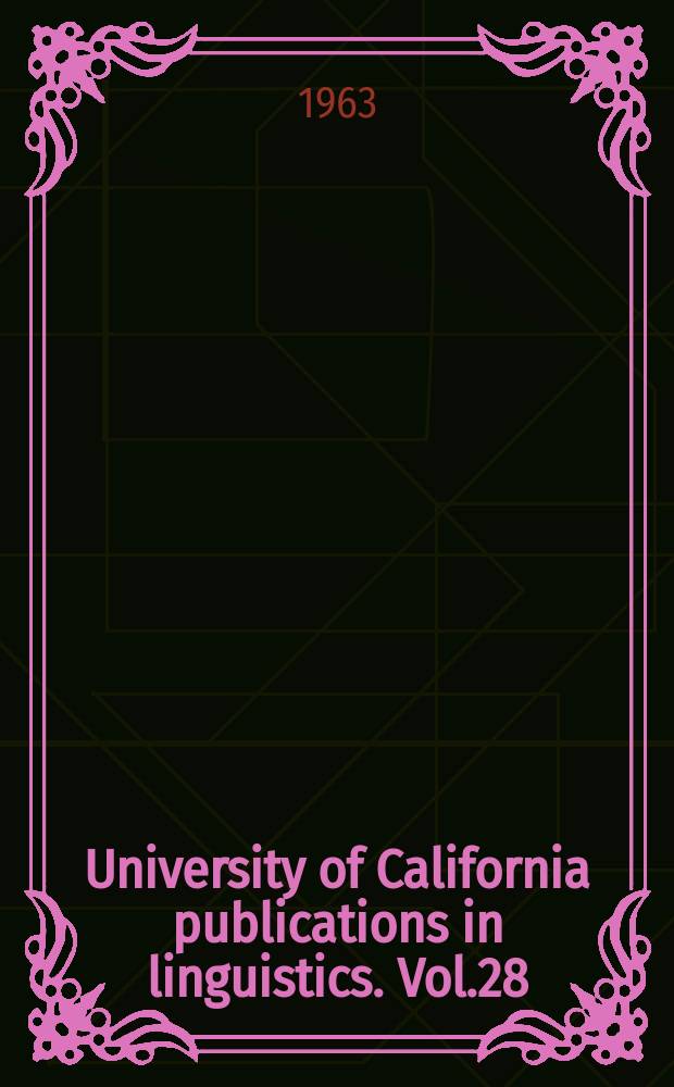 University of California publications in linguistics. Vol.28 : Foreign words in Russian